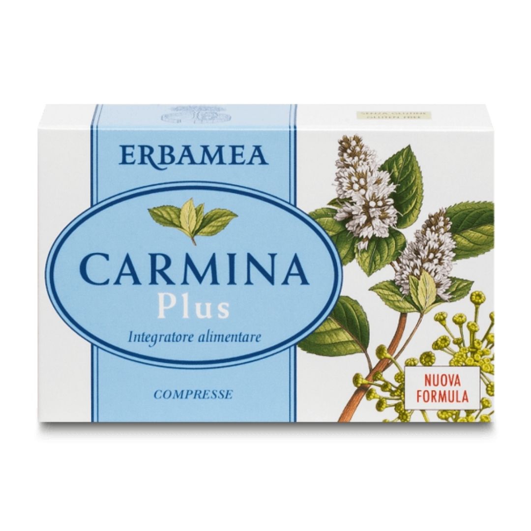 Erbamea Carmina Plus Integratore Alimentare Gas Intestinali 24 Compresse