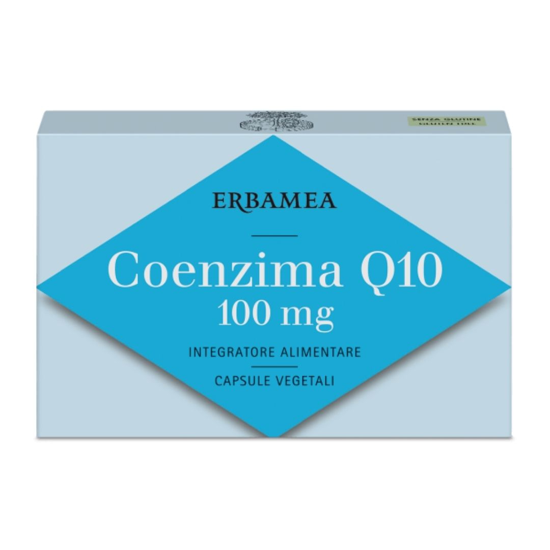 Erbamea Coenzima Q10 100mg Integratore Alimentare 24 Capsule