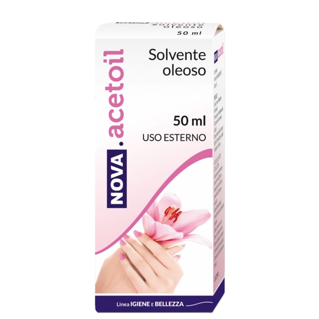 Nova Argentia Acetoil Solvente Per Unghie Delicato Oleoso 50 ml