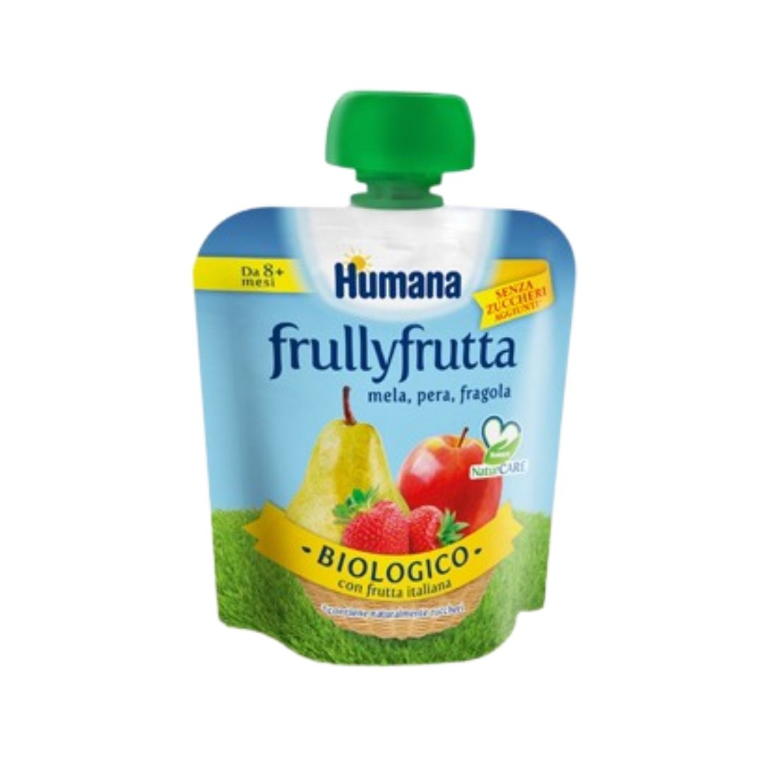 Humana Frullyfrutta Mela Pera Fragola Frutta Frullata 90 g