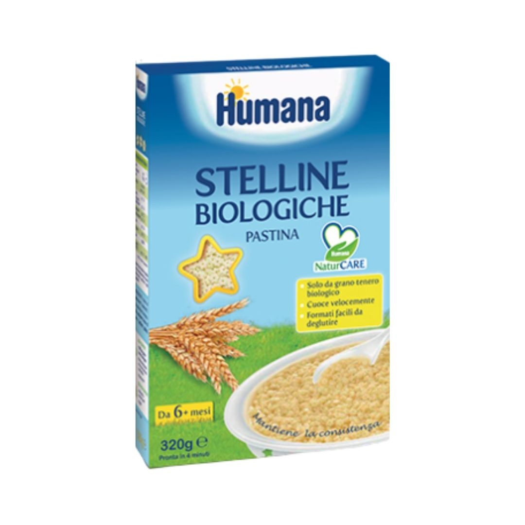 Humana Stelline Biologiche Pastina con Grano Tenero 320 g