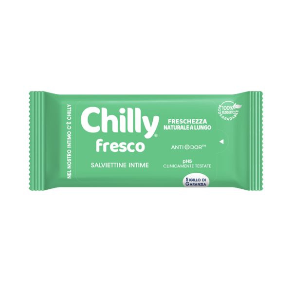 Chilly Salviette Intime Gel Formula Fresca 12 Pezzi