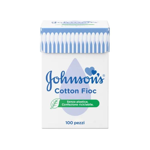 Johnson Baby Cotton Fioc Morbidi Delicati Biodegradabili 100 Pezzi