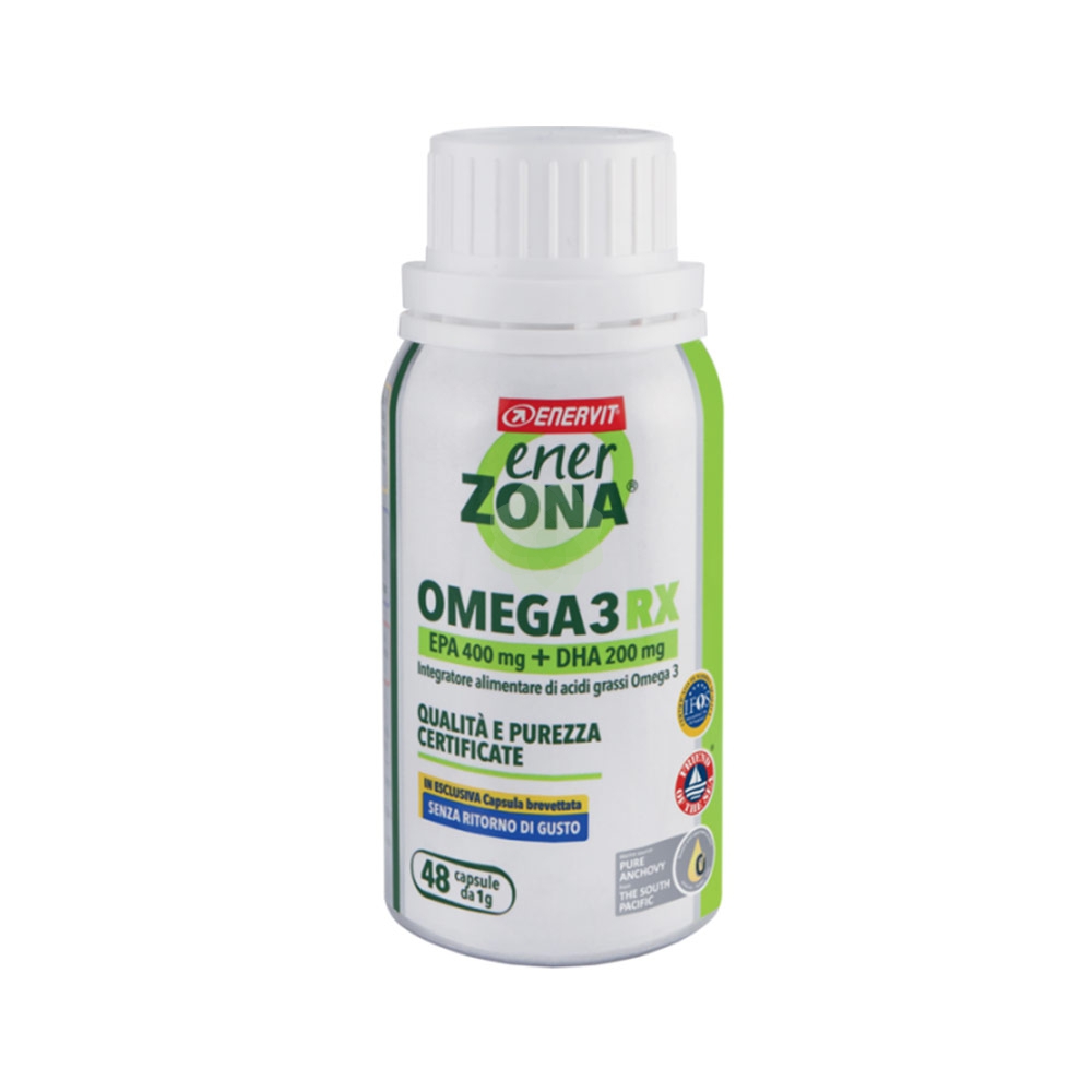 Enerzona Omega 3 RX Integratore per il Controllo del Colesterolo 48 Capsule