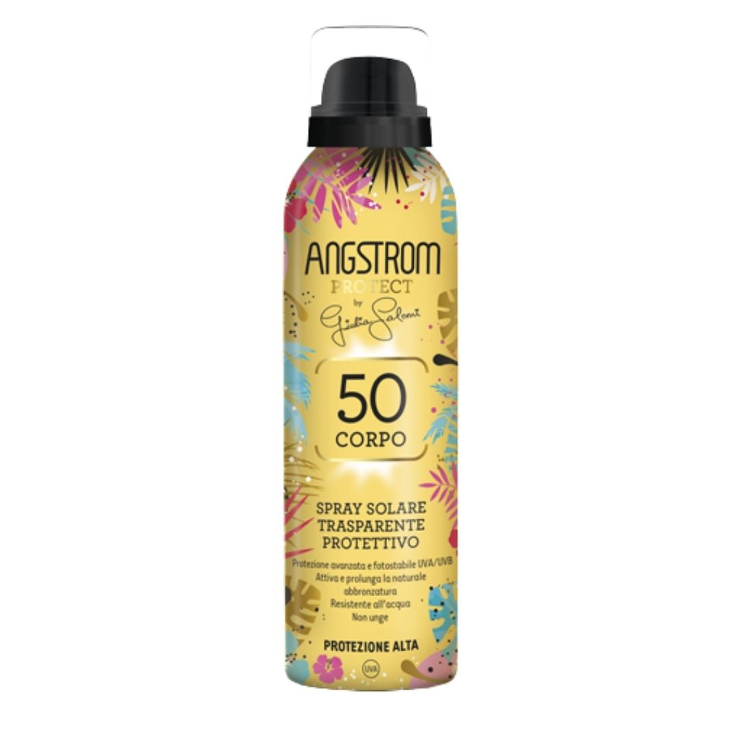 Angstrom Spray Solare Corpo Trasparente Protettivo Spf50 150 ml Limited Edition