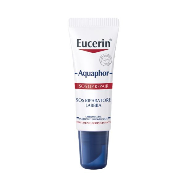 Eucerin Aquaphor Sos Riparatore Labbra per Secchezza e Screpolature 10 ml