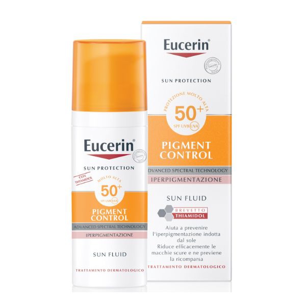 Eucerin Sun Fluido Pigment Control Protezione Viso Antimacchia SPF50+ 50 ml