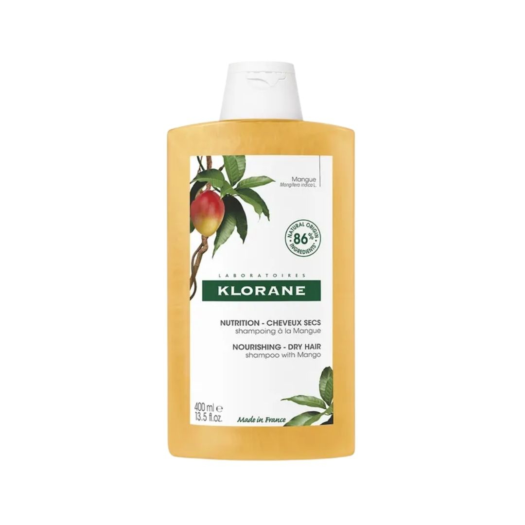 Klorane Shampoo Nutriente Al Burro Di Mango Nutriente per Capelli Secchi 400 ml