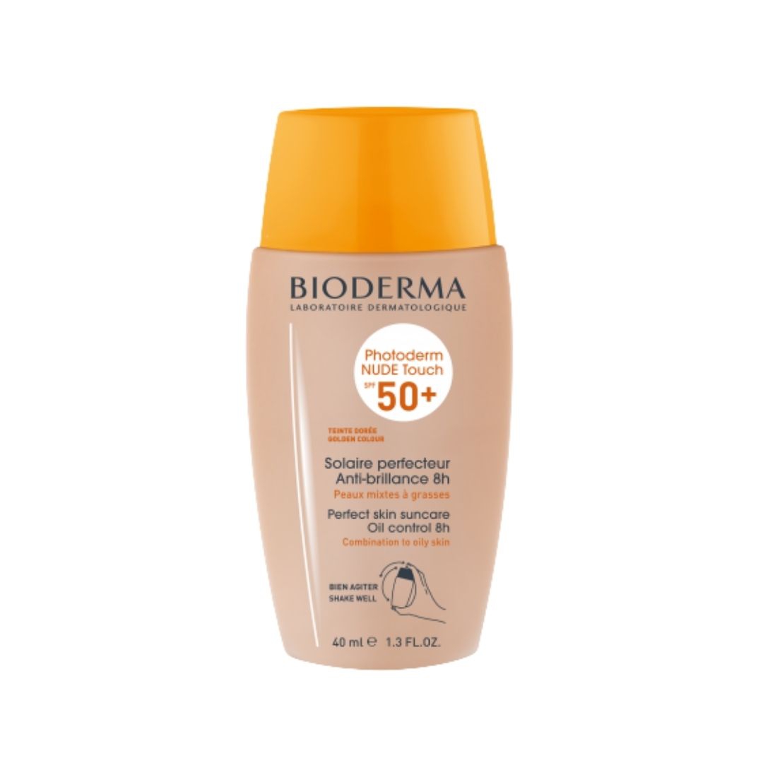 Bioderma Photoderm Nude Touch Dore SPF50+ Solare Per Pelli Miste e Grasse 40 ml