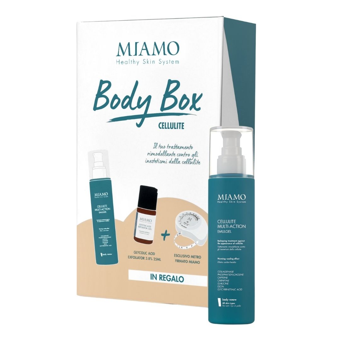 Miamo Body Box Anti-Cellulite Multi-Action Emulgel + Esfoliante Corpo + Metro