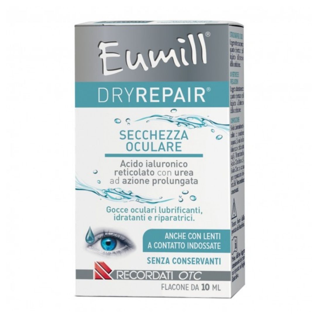 Eumill Dryrepair Gocce Oculari per la Secchezza con Acido Ialuronico 10 ml