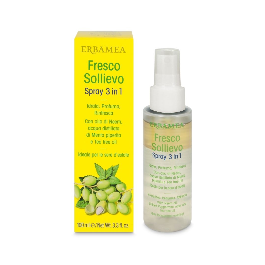 Erbamea Fresco Sollievo Spray 3 in 1 Idrata Profuma Rinfresca 100 ml