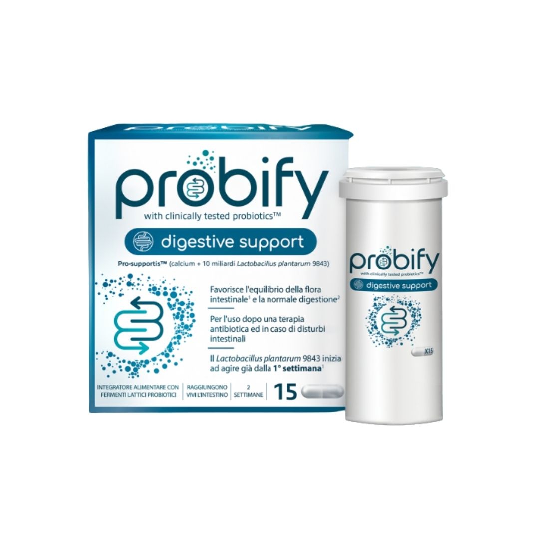 Probify Digestive Support Integratore Funzionalità Digestiva 15 Capsule