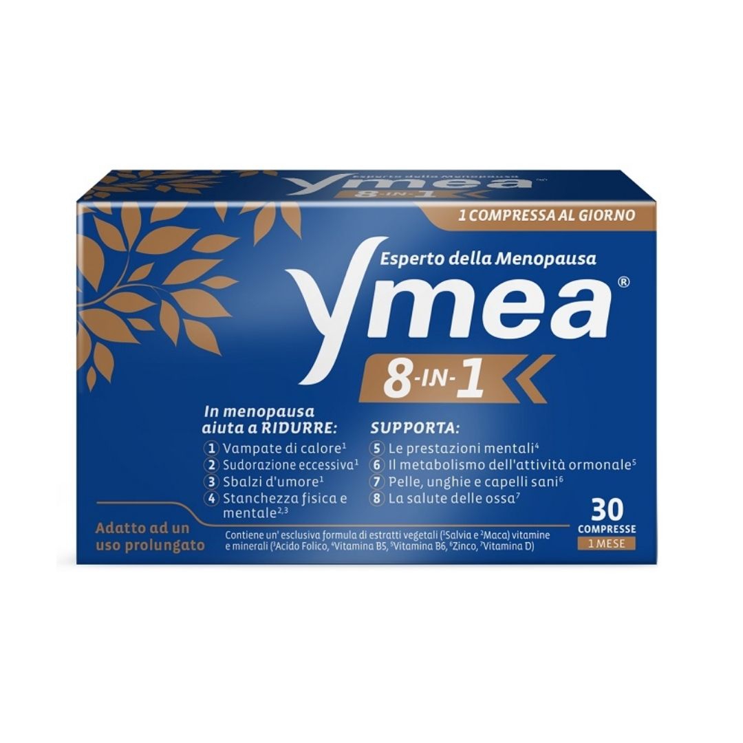 Ymea 8in1 Integratore per i Disturbi della Menopausa 30 Compresse