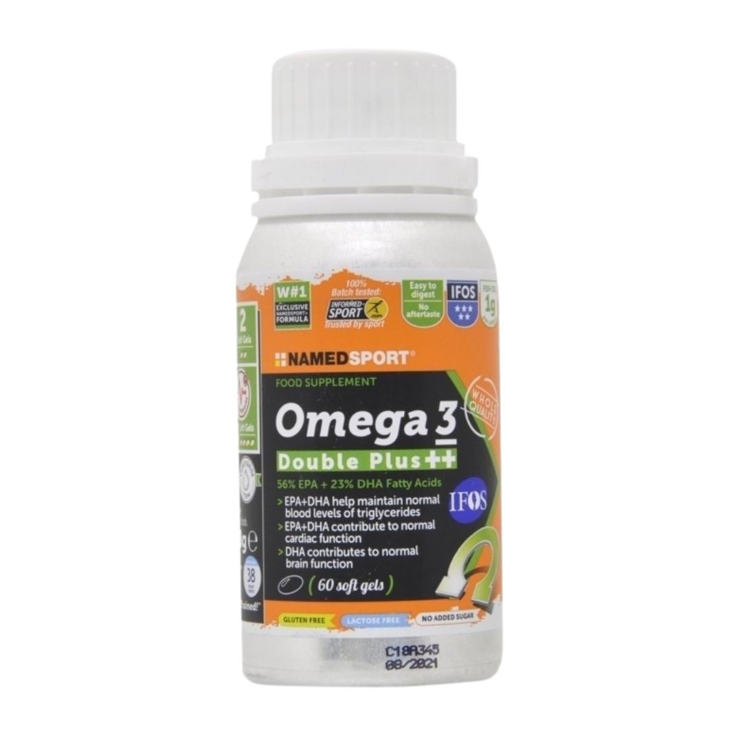 Namedsport Omega 3 Double Plus++  Integratore Per il Colesterolo  60 soft gel