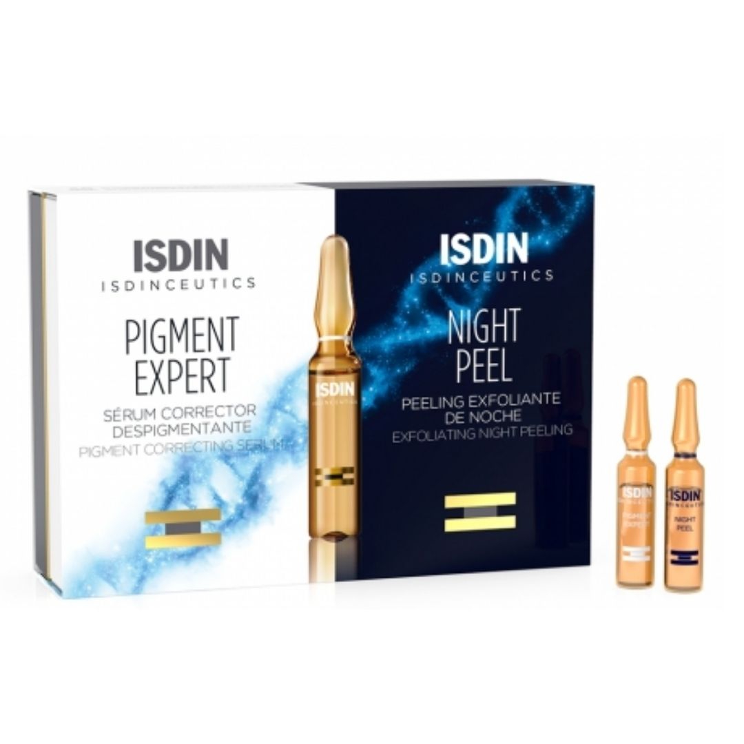 ISDIN Isdinceutics Routine Antimacchie Pigment Expert 10Fiale+Night Peel 10Fiale
