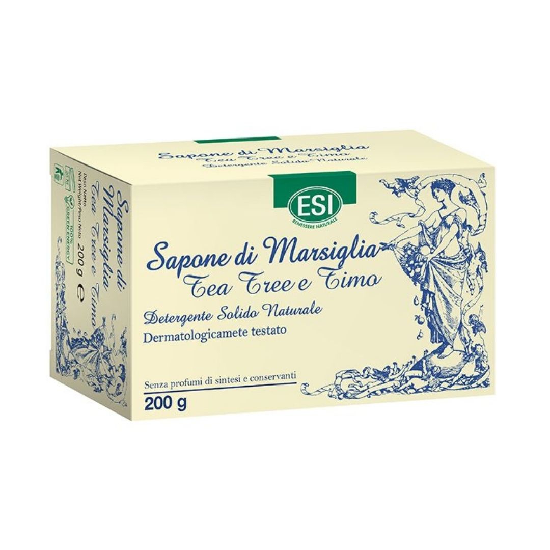 Esi Sapone Di Marsiglia Tea Tree Detergente Solido Naturale 200 G