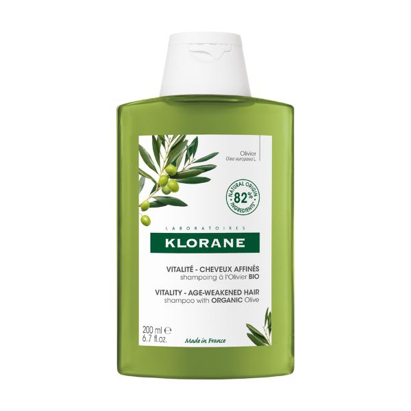 Klorane Shampoo all'Estratto Essenziale d'Ulivo Delicato e Rivitalizzante 200 ml