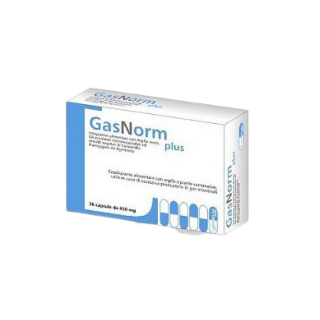 Gasnorm Plus Integratore Con Argilla per il Gonfiore Addominale 36 capsule