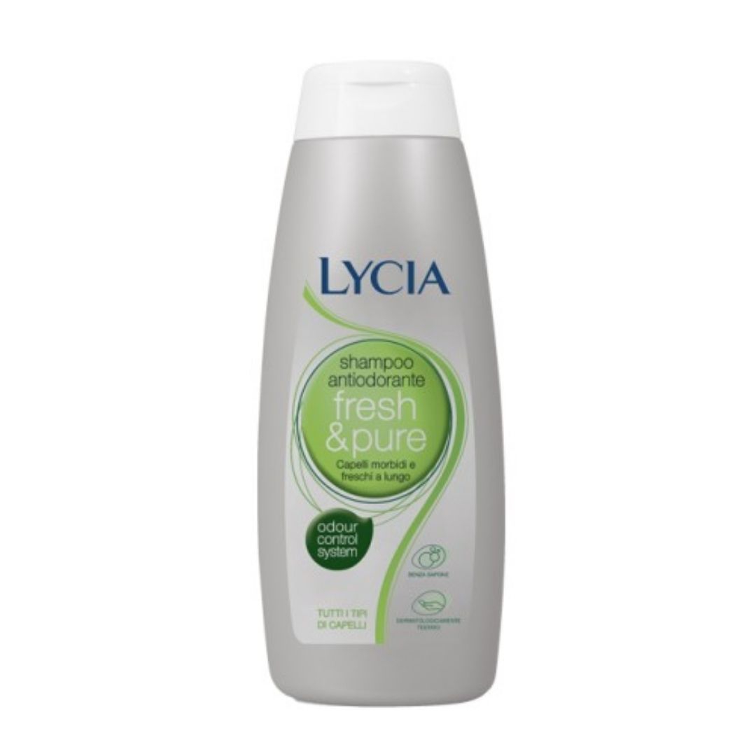 Lycia Shampoo Antiodorante Fresh & Pure per Capelli Morbidi e Freschi 300 ml