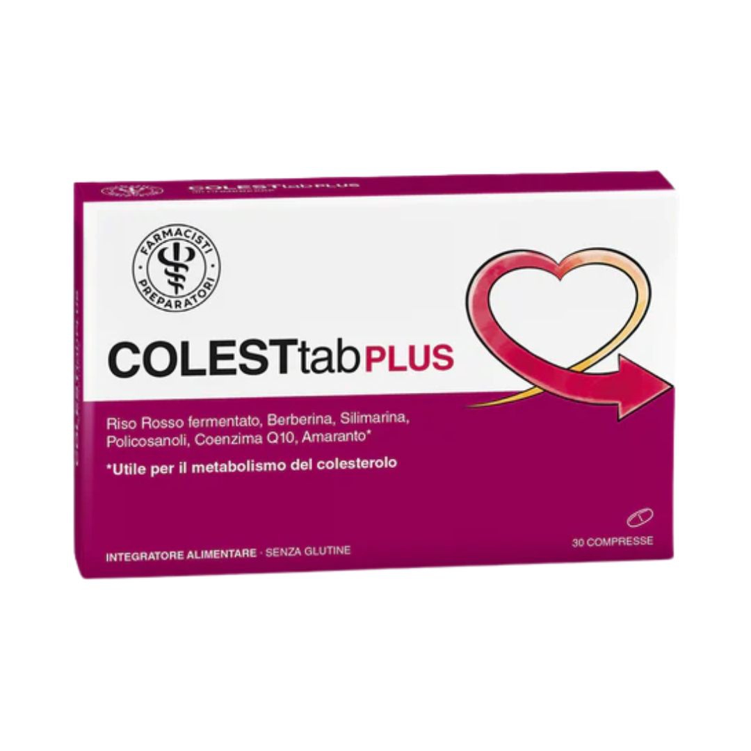 Unifarco Colesttab Plus Integratore per il Controllo del Colesterolo 30Compresse