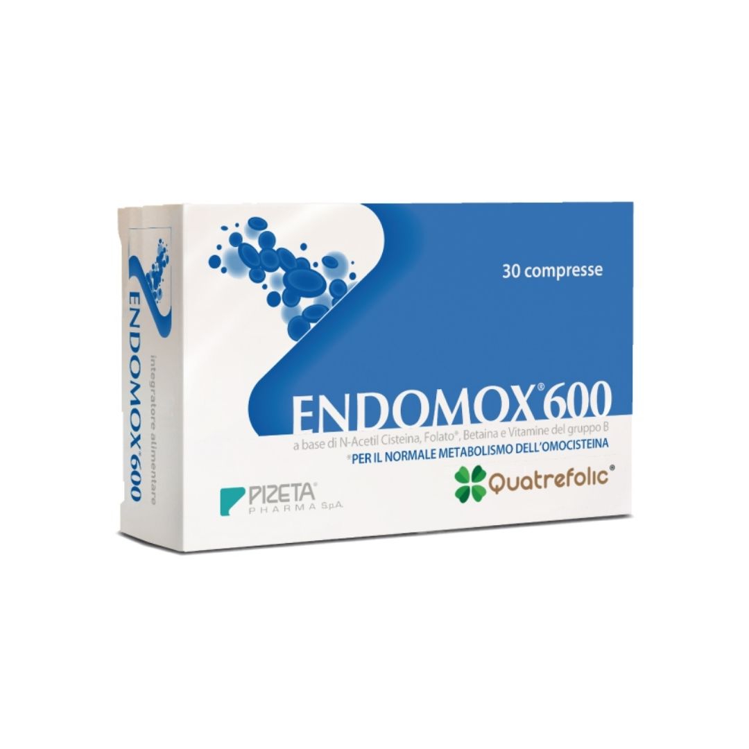 Endomox 600 Integratore alimentare a base di N-acetil-L-cisteina 30 compresse