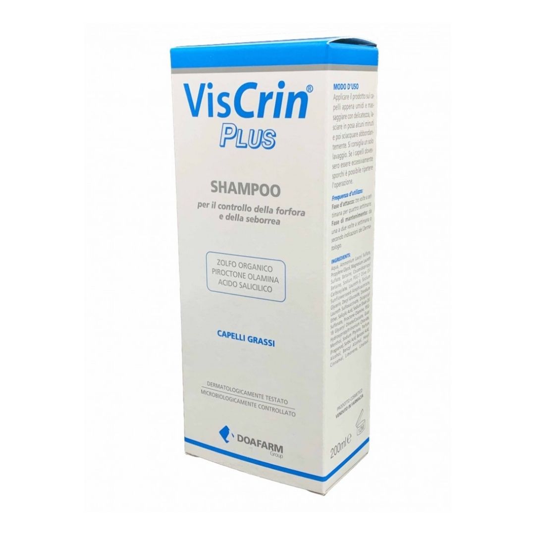 Viscrin Plus Shampoo Antiforfora per Capelli Grassi 200 ml