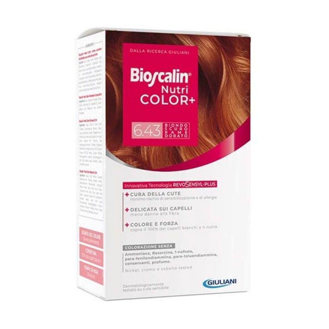 Bioscalin Nutricolor Plus Colorazione Perman Tintura 6 43 Biondo Scuro Rame Dor