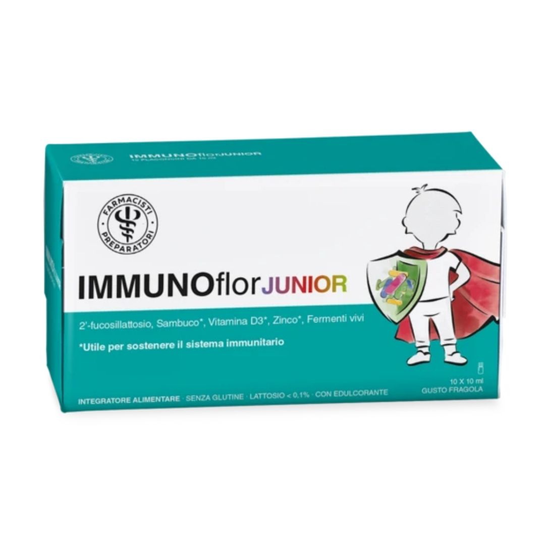 Unifarco Immunoflor Junior Integratore per il Sistema Immunitario 10 X 10 ml
