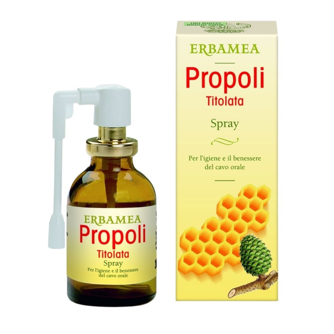 Erbamea Propoli Titolata Spray per il Benessere del Cavo Orale 30 ml