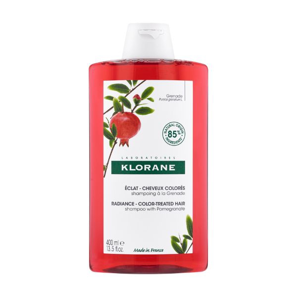 Klorane Shampoo al Melograno che Fissa e Prolunga il Colore 400 ml