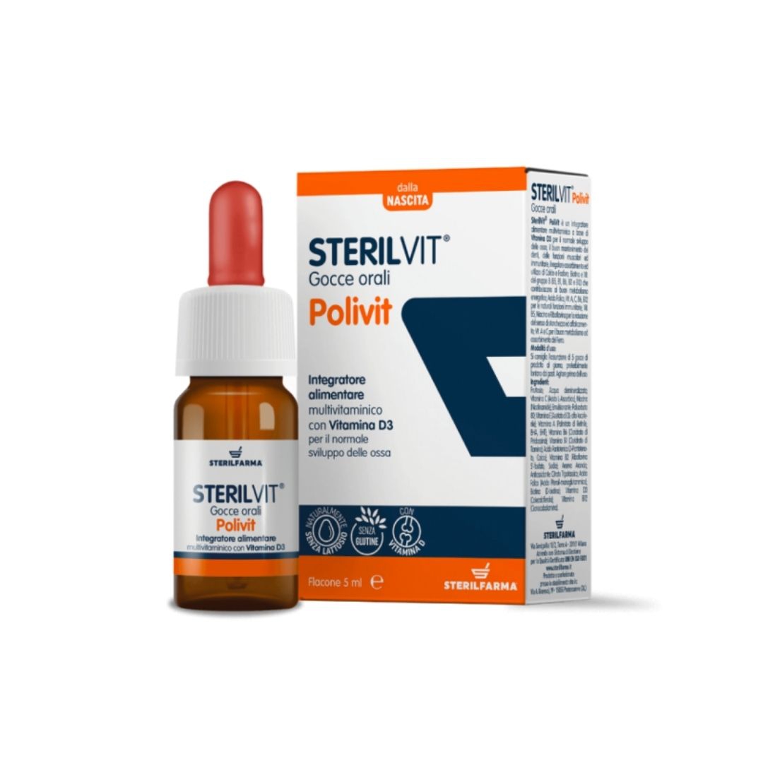 Sterilfarma Sterilvit Polivit Integratore Vitaminico in Gocce 5 ml