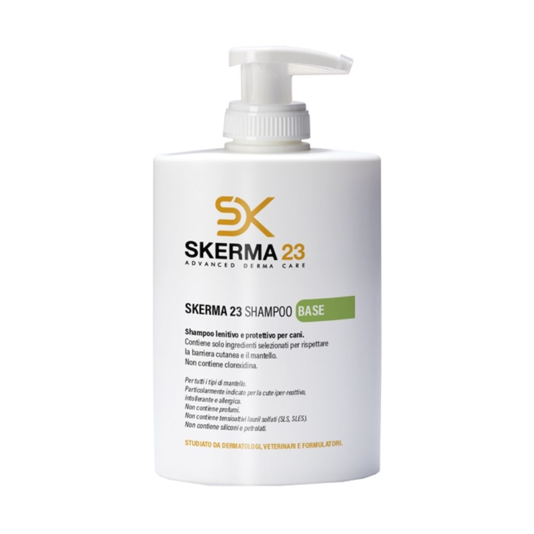Skerma 23 Shampoo Base Lenitivo e Protettivo per i Cani 250 ml
