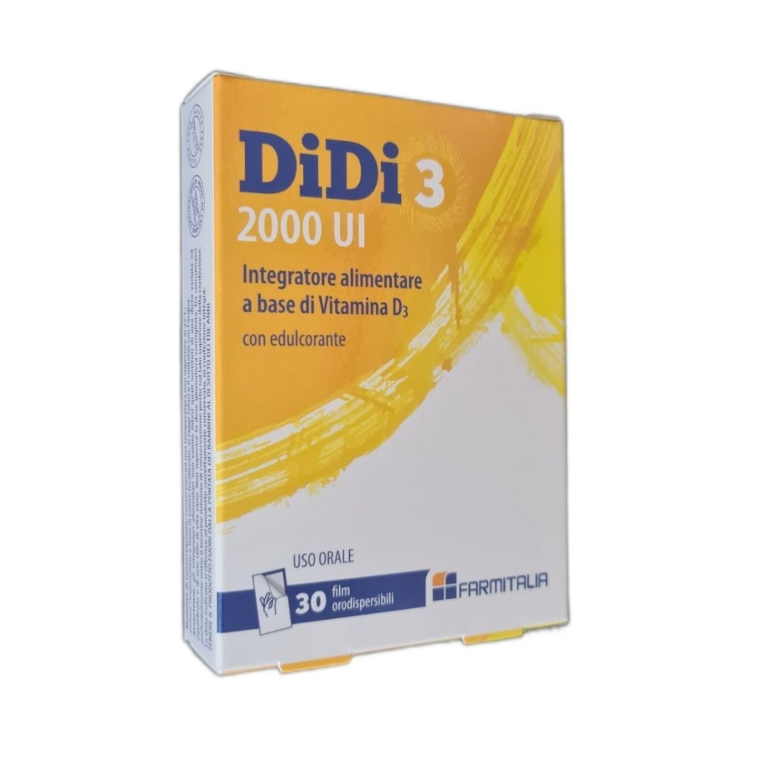 Didi3 2000 Ui Integratore a Base di Vitamina d3 30 Film Orodispersibili