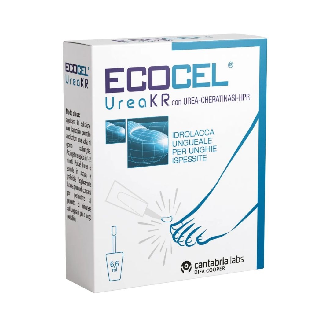 Ecocel Urea Kr Lacca Ungueale per Unghiue Ispessite 6 6 ml