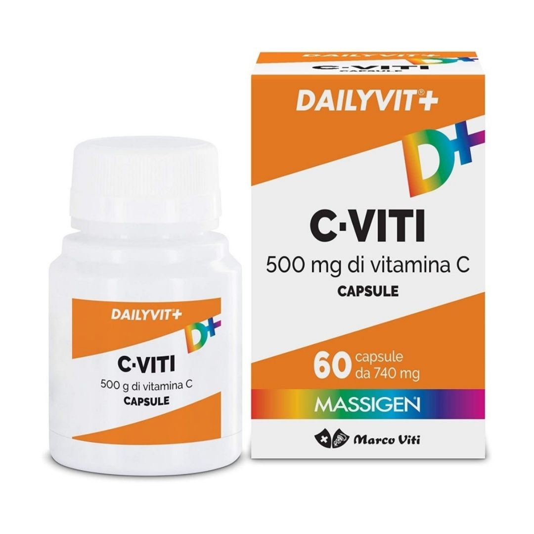 Massigen Dailyvit  C Integratore di Vitamina C 500mg 60 Capsule