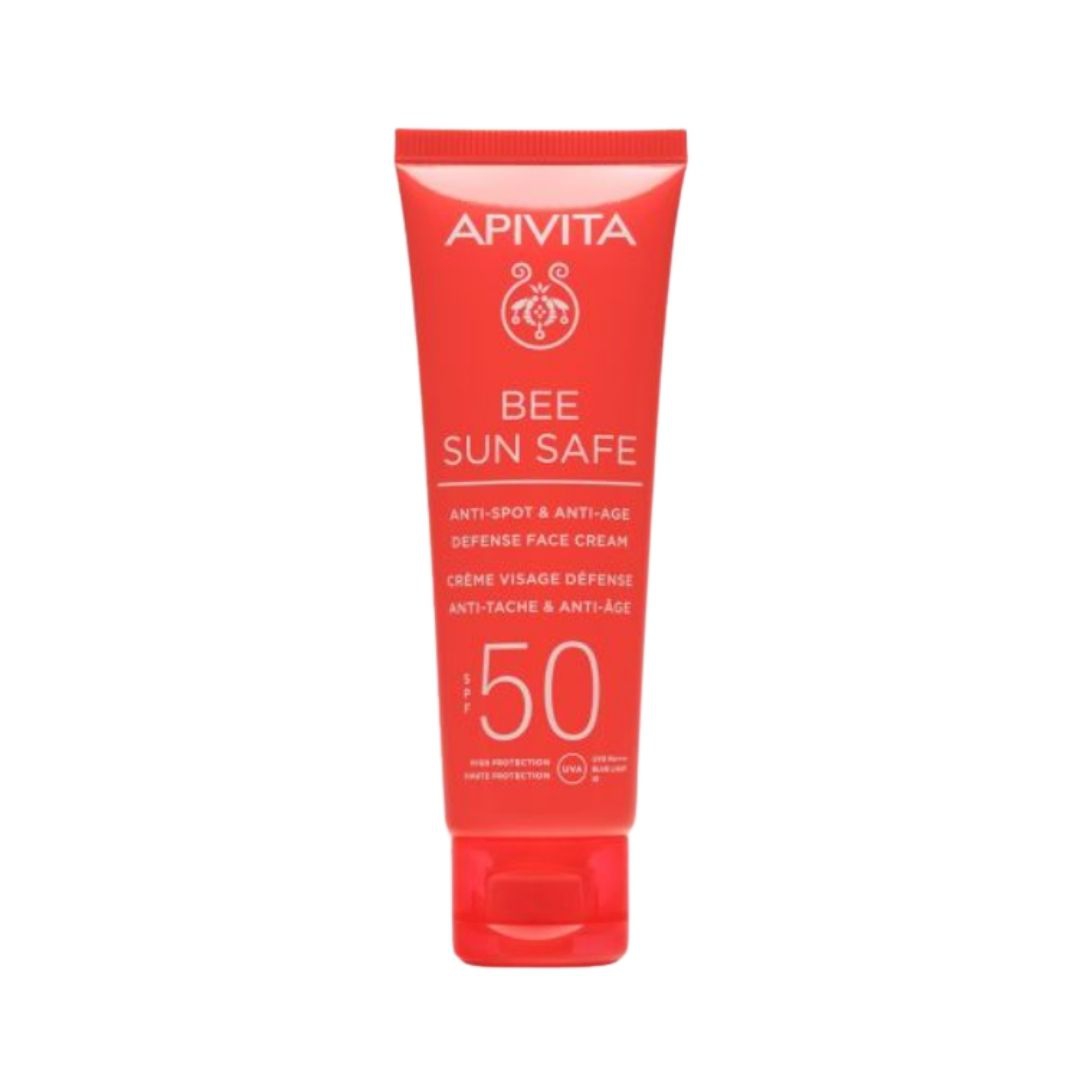 Apivita Bee Sun Safe Crema Viso Anti-Macchie e Anti-Age SPF50 50 ml