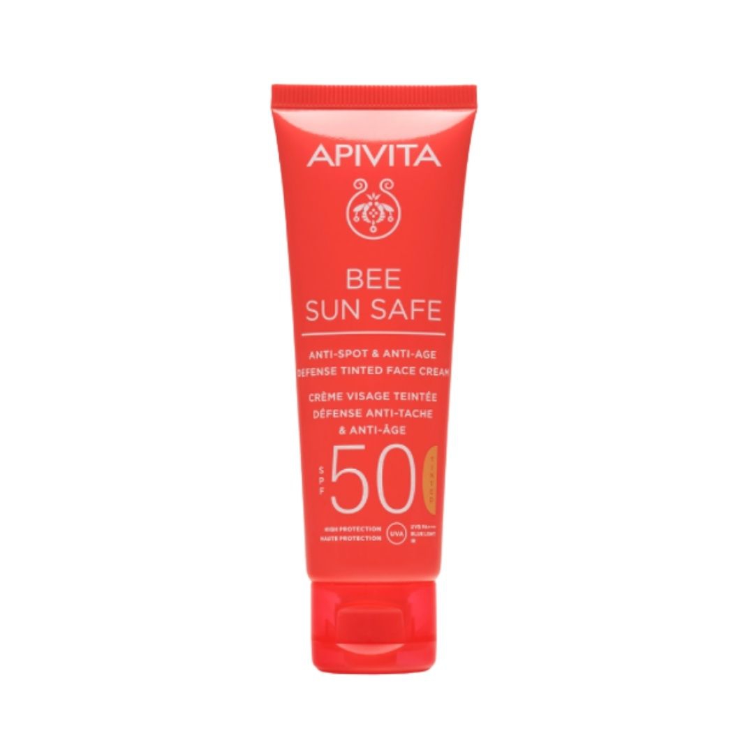 Apivita Bee Sun Safe Crema Viso Anti-macchia Anti-Age Colorata SPF50 50 ml