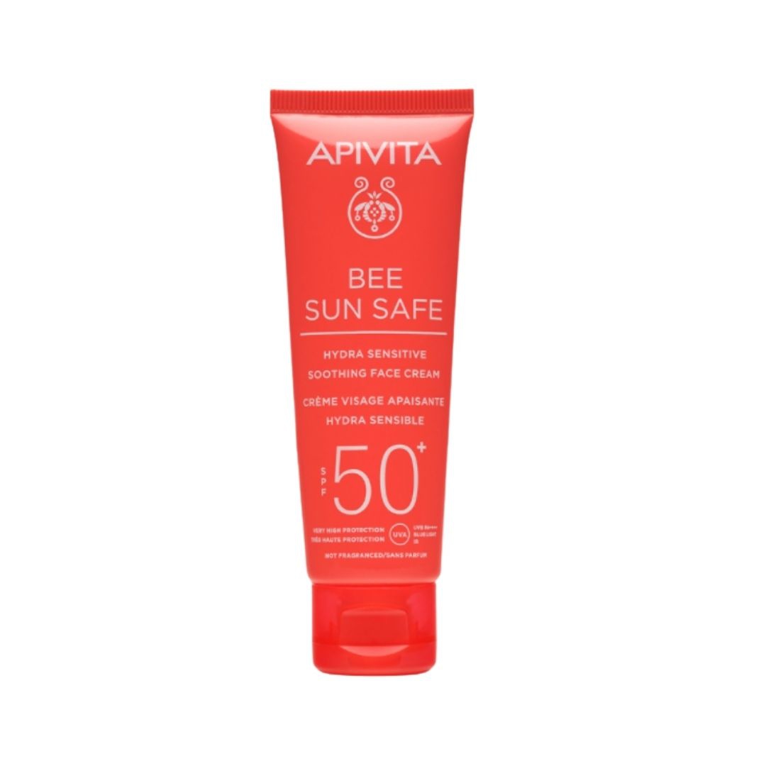 Apivita Bee Sun Safe Hydra Sensitive Crema Lenitiva Pelli Sensibili SPF50+ 50 ml