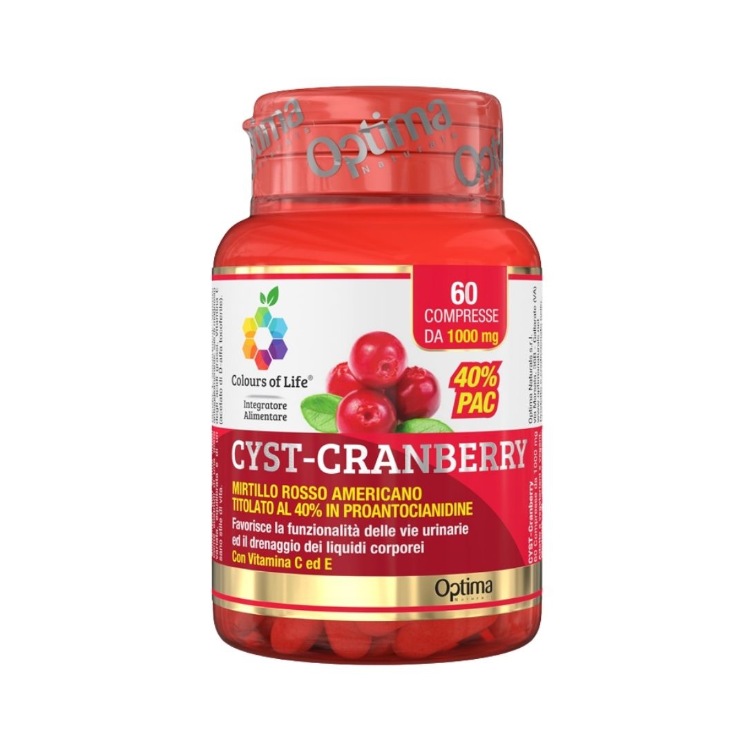 Colours Of Life Cyst Cranberry Integratore Vie Urinarie 60 compresse