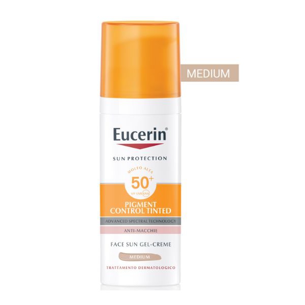 Eucerin Sun Fluido Pigment Control Protezione Antimacchia Colorato SPF50+ 50 ml