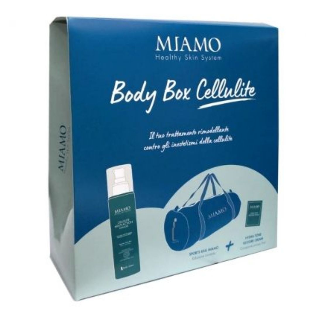 Miamo Body Box Cell Emulgel 200 ml + Crema Corpo Idratante 5 ml + Borsa Sportiva