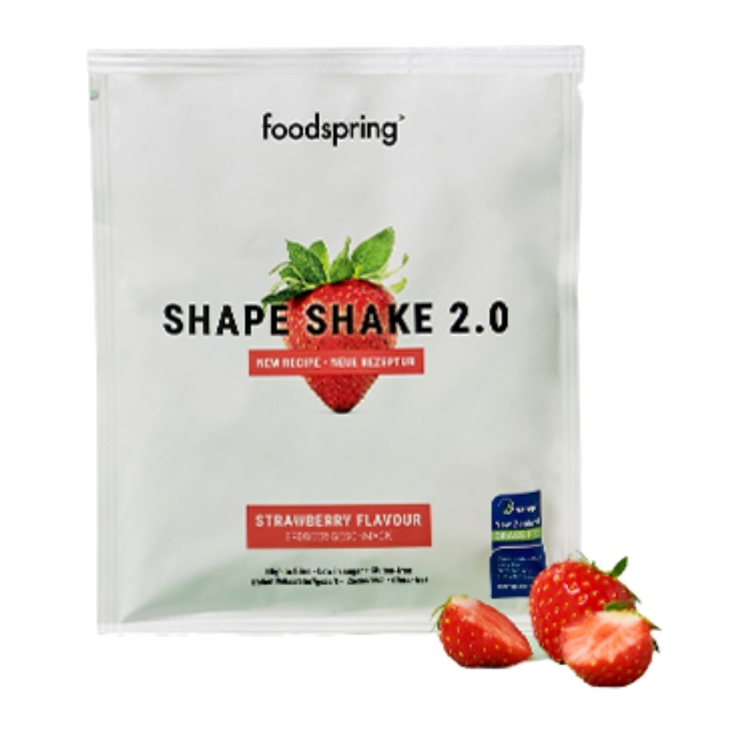 Foodspring Gmbh Shape Shake 2,0 Gusto Fragola Monodose Senza Glutine 30 g