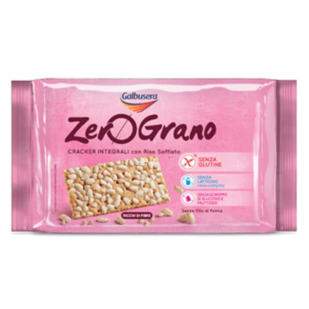 Zerograno Cracker Integrali con Riso Soffiato Senza Glutine 360 g