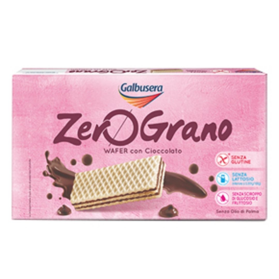 Zerograno Wafer con Cioccolato Senza Glutine e Lattosio 180 g