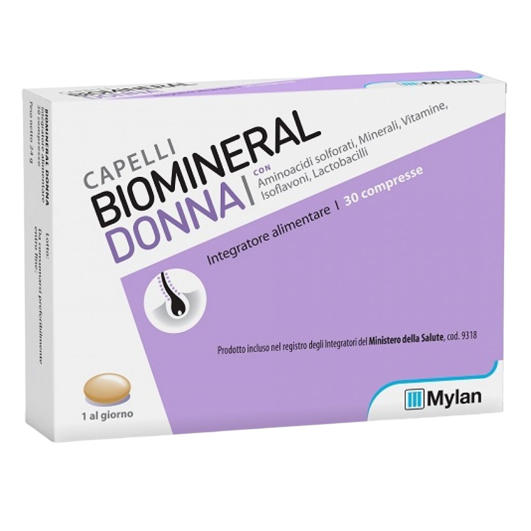 Biomineral Donna Integratore per Capelli 30 Compresse