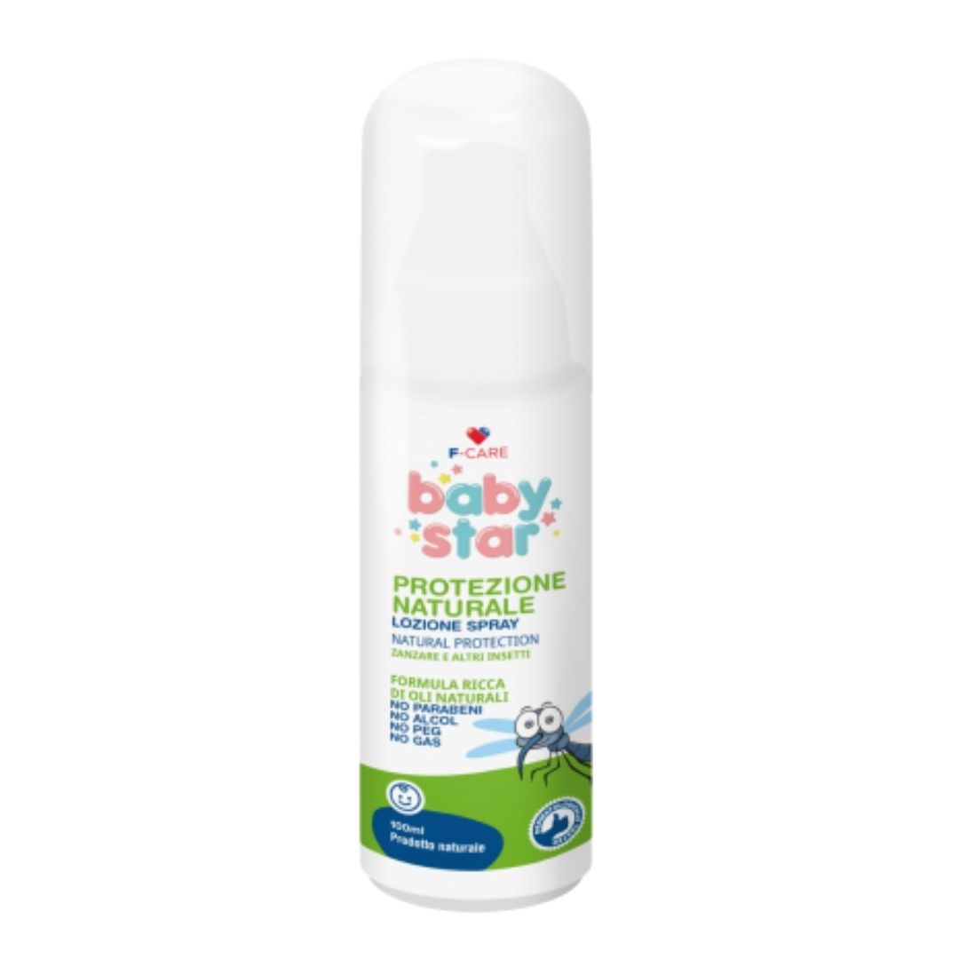Babystar Protezione Naturale Lozione Contro Zanzare e Insetti Spray 100 ml