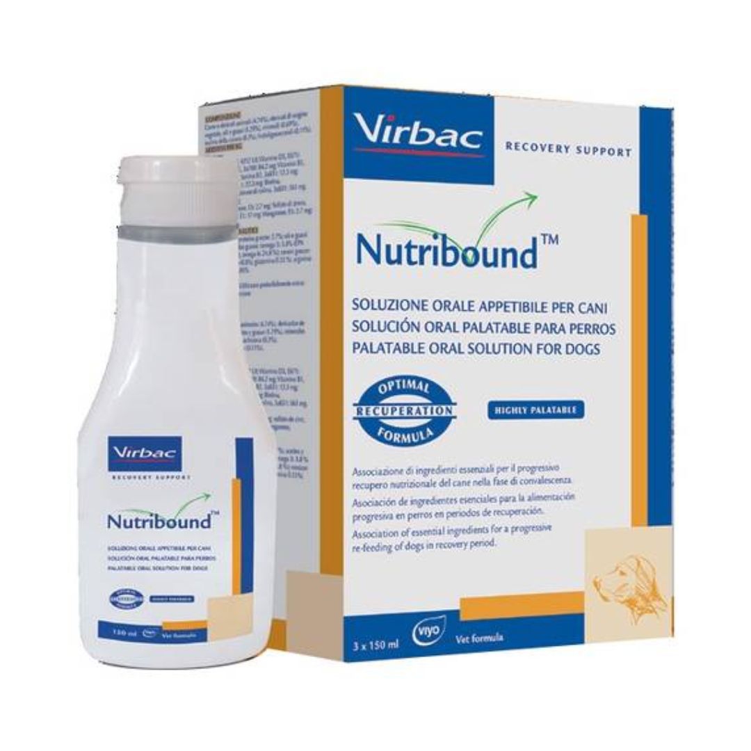 Virbac Nutribound Integratore Convalescenza Cani 3 Flaconi da 150 ml