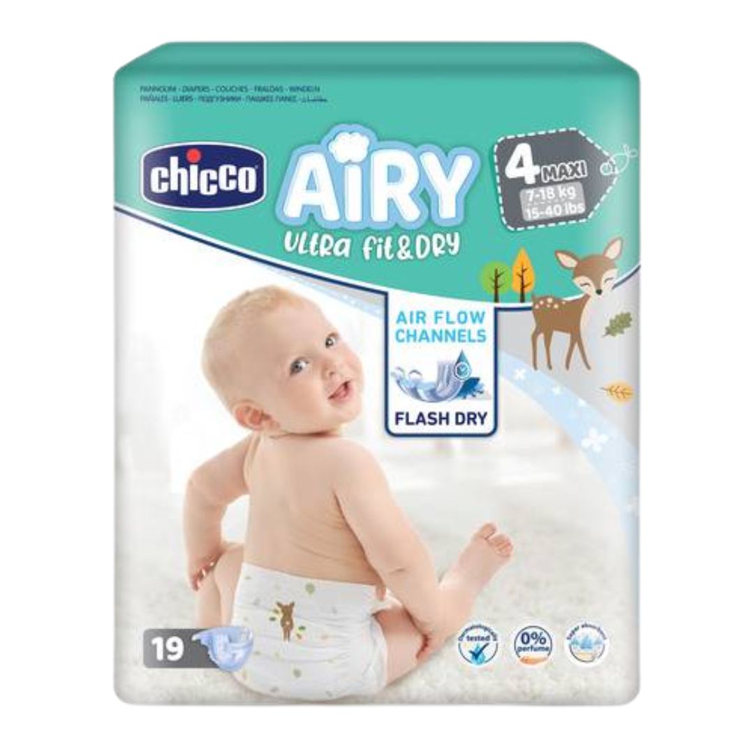 Chicco Airy Ultra Fit  Dry Maxi 7-18 Kg 19 Pannolini