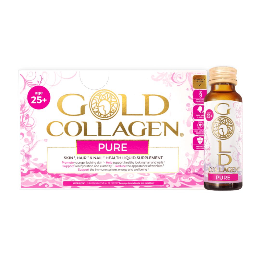Gold Collagen Pure Plus Integratore per la Pelle e i Capelli 10 Flaconi